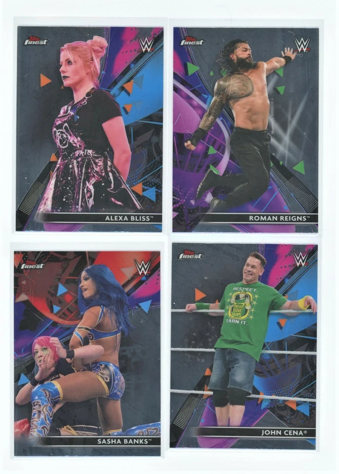 2021 TOPPS FINEST WWE Wrestling YOU PICK - COMPLETE YOUR SET (1-100) BUY 3 GET 1 - Image 1 of 1