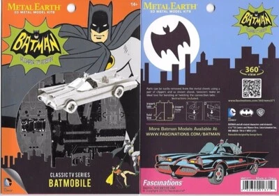 Бэтмен классический ТВ-сериал бэтмобиль металлический земли 3-D лазерной резки стали модель набор - Изображение 1 из 3