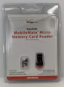 Verizon Sandisk Mobilemate Micro Memory Card Reader Universal SDDR-121-V11M - Picture 1 of 2