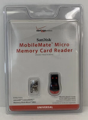 Verizon Sandisk Mobilemate Micro Memory Card Reader Universal SDDR-121-V11M - Image 1 of 2