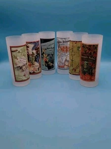 Set of 6 Tommy Bahama Frosted Highball Drinking 6½” Tall 12 Oz - Picture 1 of 11
