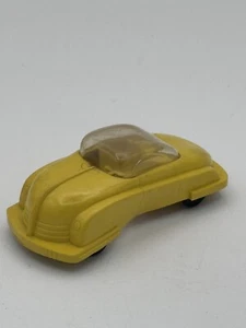 WANNATOY FUTURISTIC CAR, Yellow & Clear Hard Plastic, 1950s Made USA - Picture 1 of 14