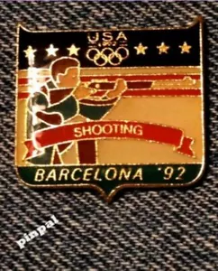Spilla Olimpica Tiro ~ Giochi Estivi Barcellona 1992 ~ Squadra USA ~ Raccolta fondi - Foto 1 di 1