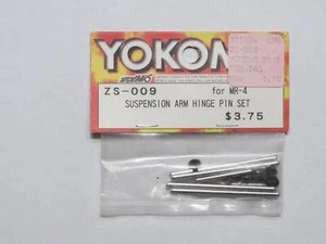 Juego de pines bisagra de brazo de suspensión vintage Yokomo ZS-009 MR4 TC MR-4 4TC coche de turismo - Imagen 1 de 2