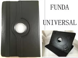 FUNDA CARCASA TABLET DE 10" 10,1" PULGADAS UNIVERSAL GIRATORIA 360º COLOR NEGRO - Imagen 1 de 1