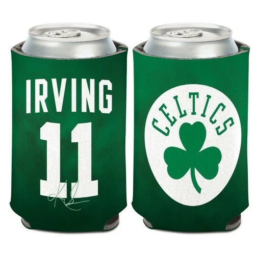 KYRIE IRVING BOSTON CELTICS SOFT FOAM CAN BOTTLE COOZIE KOOZIE COOLER HOLDER - Image 1 of 1