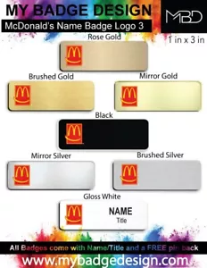 McDonald's Employee Name Badge - Picture 1 of 8