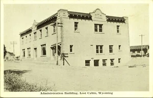 Verwaltungsgebäude verlorene Hütte Fremont County Wyoming Postkarte - Bild 1 von 2