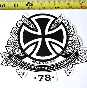 ADESIVO INDIPENDENTE SKATEBOARD CAMION 6" VINTAGE SKATE FLOWER STREET ponte - Foto 1 di 12