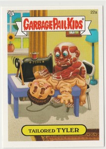 2007 Topps Garbage Pail Kids All-New Series 6 Tailored Tyler 22a GPK die cut