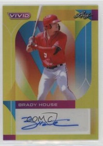 2022 Leaf Vivid Yellow 17/50 Brady House #BA-BH1 Auto
