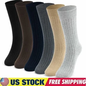 Mens Compression Socks Winter Warm Athletic Sport Thick Boot Socks for Hiking - Picture 1 of 18