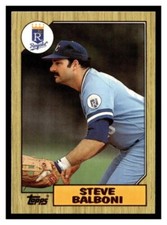 1987 Topps   #240   Steve Balboni     First Base   Kansas City Royals  FREE ship