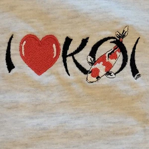 Anvil Koi Embroidered Tee Shirt Herren XL Lite Grau Kurzarm Neu Nie Getragen - Bild 1 von 11