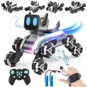 Remote Control Robot Dog Toy for Kids,2.4Ghz 8WD Gesture Sensing Stunt Rc Car... - Picture 1 of 7