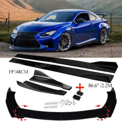 Glossy Front Bumper Lip Splitter Side Skirts Rear Lip For Lexus RC350 RC F-Sport Foto 1 de 4