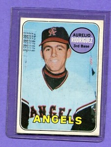 1969 Topps #653 Aurelio Rodriguez RC Error Leonard Garcia Batboy Baseball Card 
