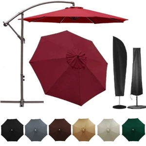 9ft Umbrella Replacement Canopy Top Cover 8 Ribs Patio Parasol Protective Cover - Picture 1 of 44