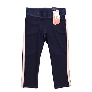 NEW H&M WOMENS SPORTS LEGGINGS MEDIUM TRAINING CROPPED YOGA PANTS BLUE HM - Picture 1 of 9