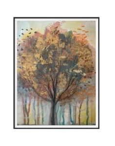 Wall Art/ painting/ Autumnal Deco/ Canvas Sheet/ Signed - Picture 1 of 3