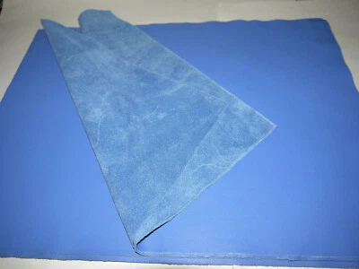 Large Leather panels 4 pieces Top Quality Large 18" x 24" BLUE - Image 1 of 4