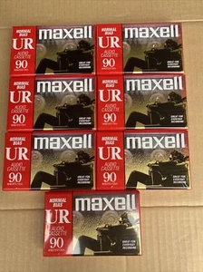 Lot of 7 Maxell UR90 Audio Cassette Tapes - 90 Minute - Normal Bias - Picture 1 of 5