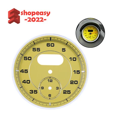 Superposición de cronógrafo deportivo calibre reloj esfera amarilla para Porsche Macan 2015-2020 Foto 1 de 4