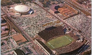 JACKSONVILLE SPORTS AREA El Coliseo vista de pájaro estadio c1963 - Postal - Imagen 1 de 2