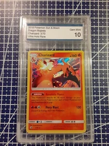 2018 Pokemon English Dragon Majesty 2018 Charizard 3/70 Holo Grade 10 Gem Mint - Bild 1 von 2