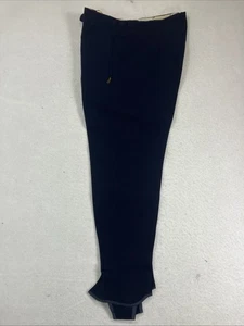 Bogner West Germany Wool Blend Navy Olympic Ski Pants w/ Stirrups Sz: 36 Short - Picture 1 of 13