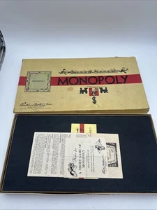 Rare Vintage 1954 Monopoly Set Only Missing a dollar great collectible - Bild 1 von 10