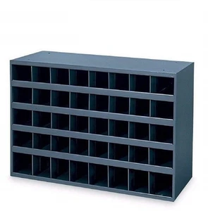 Grade 5 FINE Zinc Bolt, Nut and Washer Assortment Kit 1500 PIECES w/ 40 Hole Bin - Picture 1 of 3