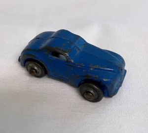 Vintage 1940's Barclay Diecast Blue Coupe 1-1/2" Miniature Car - Picture 1 of 5
