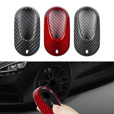 Carbon Fiber Key Fob Case Cover For Mercedes Benz S Class S400 S350l S450l 2021 - Image 1 of 4