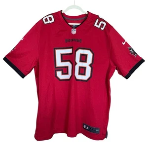 Camiseta de fútbol americano Nike Tampa Bay Buccaneers de los jugadores de la NFL #58 Barrett XXL roja - Imagen 1 de 10