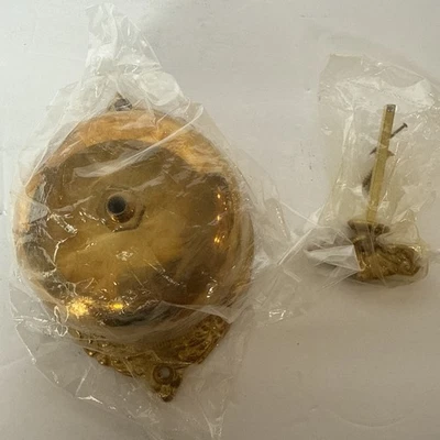 Vintage Victorian Style Brass Manual Key Wind Mechanical Door Bell Ringer Dinger - Image 1 of 4