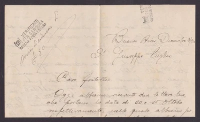 ITALIA 1918, carta censurada Foto 1 de 3