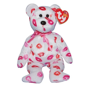 Ty Beanie Baby Kissy - MWMT (Bear 2003) San Valentín - Imagen 1 de 1