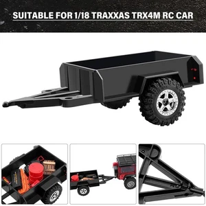 Trailer with Hitch RC Crawler for TRX4M Defender 1/18 RC Crawler Upgrade - Picture 1 of 8
