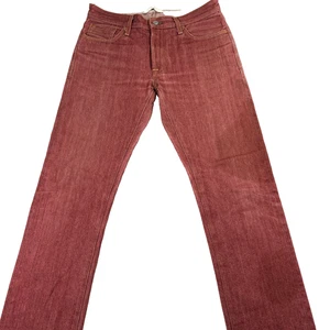 Civilianaire Jeans Herren 31 Rot Flaco Japanese Selvedge Denim Made In USA Hose - Bild 1 von 13