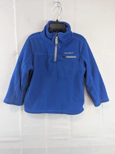 Eddie Bauer Boys Size 5 Blue Half Zip Pullover Sweatshirt - Picture 1 of 5