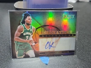2024-25 Panini Select Signature Selections Silver Prizm Auto Chris Livingston - Bild 1 von 2
