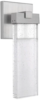 Aria 15英寸高缎面铝制LED口袋户外壁灯 — 第 1/2 张图片