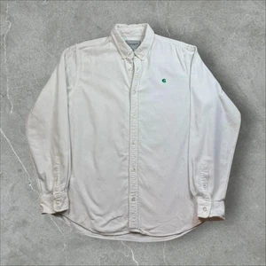 Vintage Modern (modern) Carhartt Work In Progress Long Sleeve Shirt in White L - Picture 1 of 8