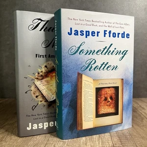 Jasper Fforde | Hardcover | Lot Of 2 Books | Something Rotten & Thursday Next - Bild 1 von 6