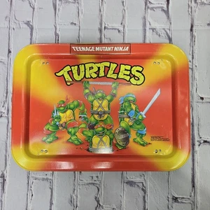 Bandeja de cena de TV de metal Mirage 1988 Teenage Mutant Ninja Turtles (TMNT) de colección - Imagen 1 de 8