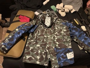 Men’s Bape X Undefeated Color Camo Snowboard Down Jacket Size XXL - Picture 1 of 11