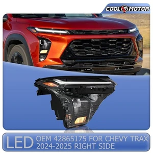 OEM Headlamp For 2024-25 Chevy Trax LT RS Active w/ LED DRL Headlight Right Side - Picture 1 of 20