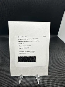 Payton Sandfort 2024 Prizm Draft Picks Orange Pulsar Auto #/49 Redemption - Bild 1 von 2
