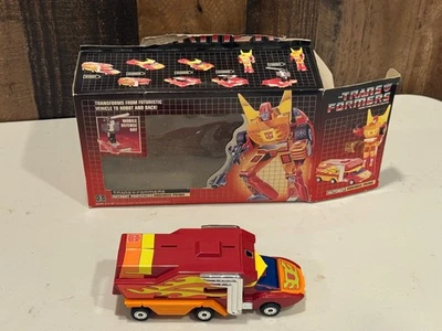 transformers g1 original vintage rodimus prime Box and Figure only - Image 1 of 4